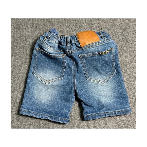 Volcom Denim Bermuda Shorts - Adjustable Waist - Kids Size 5T - Picture 6 of 6